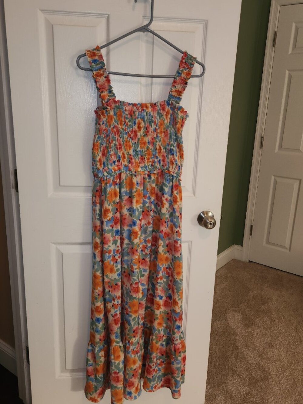 Floral Smocked Maxi Dress medium